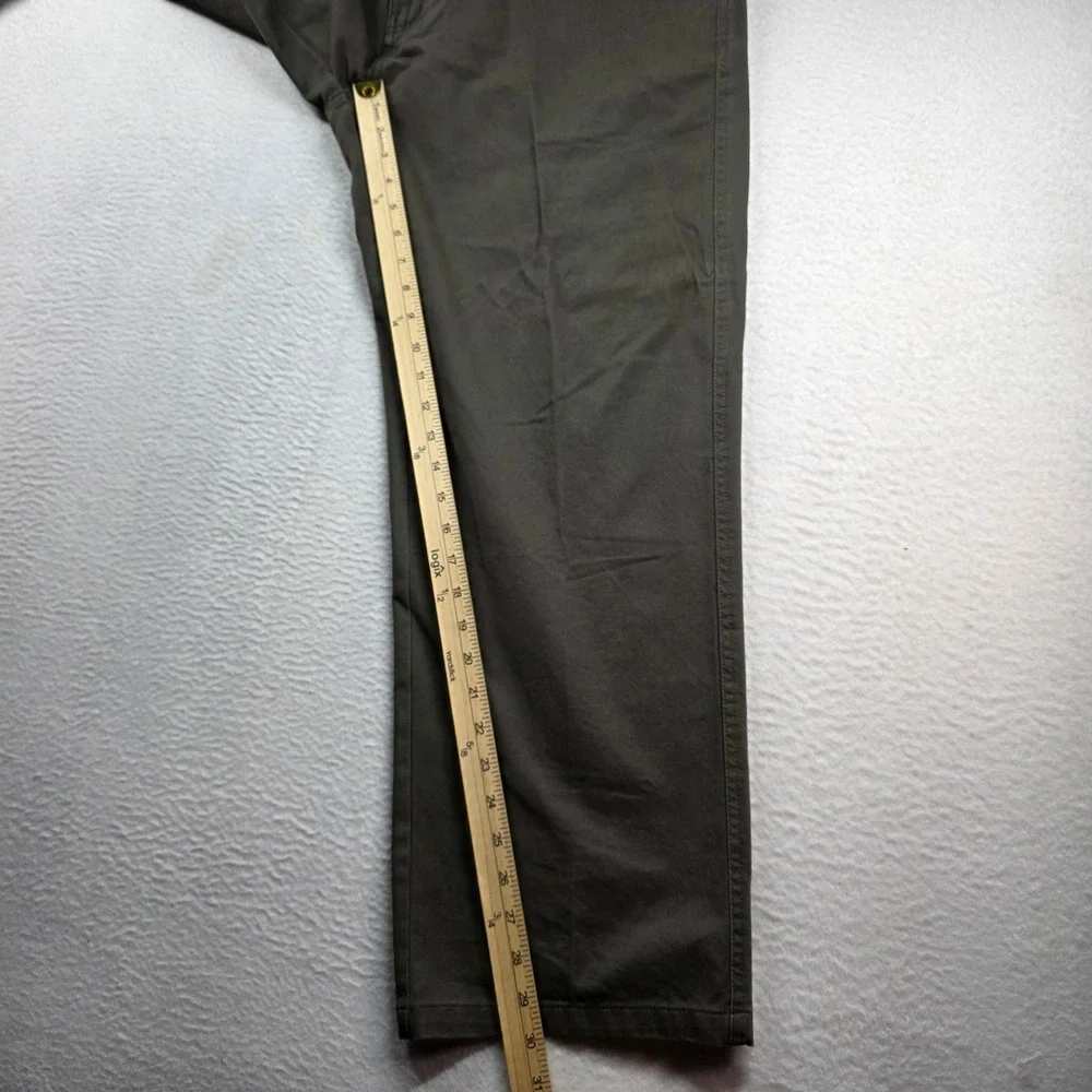 Weatherproof Pants Mens 40x30 Olive Green Cotton‎ Twill Straight Chino SCWP700